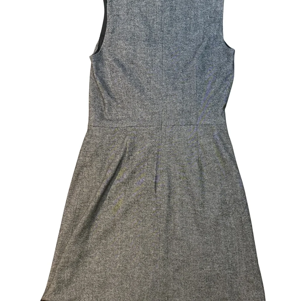 Banana Republic Gray V-Neck Tweed Midi Dress - Picture 4 of 7